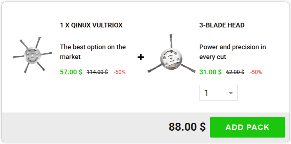 Qinux VultrioX offer price 