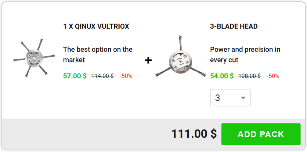 Qinux VultrioX offer price 